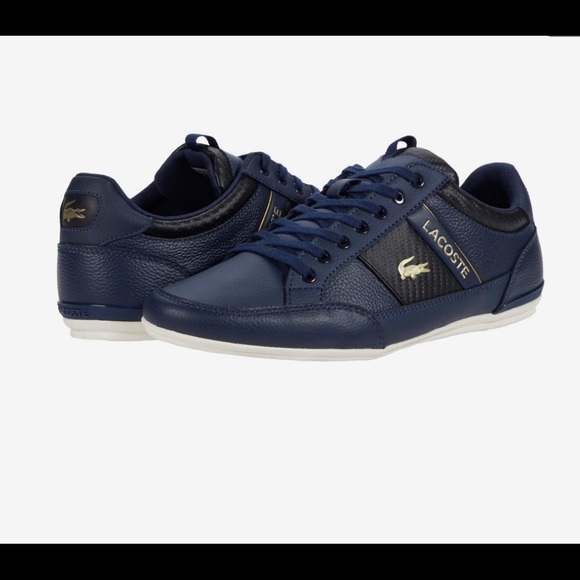 Lacoste Shoes | Lacoste Chaymon Navy Black New with Box - Mens Shoe Sneaker | Color: Black/Blue | Size: 10 | Lussniakk's Closet